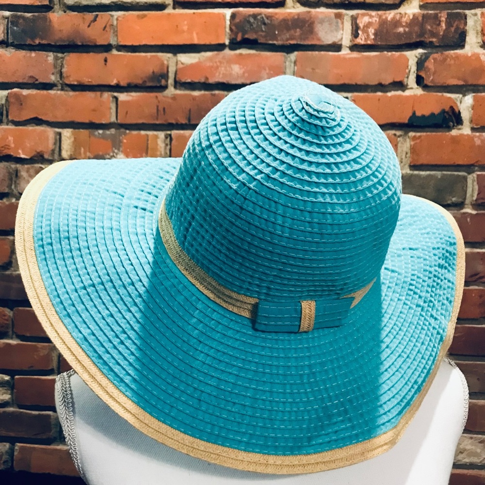 CARIBBEAN JOE Ladies Turquoise Sun Hat